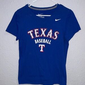 Nike Blue Texas Baseball Tee size Large